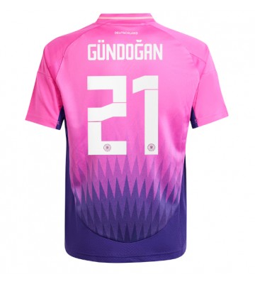 Tyskland Ilkay Gundogan #21 Replika Udebanetrøje EM 2024 Kortærmet